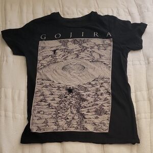Gojira Black Graphic Metal Band T-Shirt